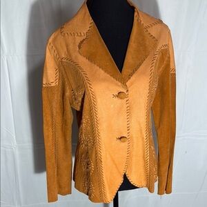 Tansmith leather Light Weight Women's Jacket in Rich Tan Size M